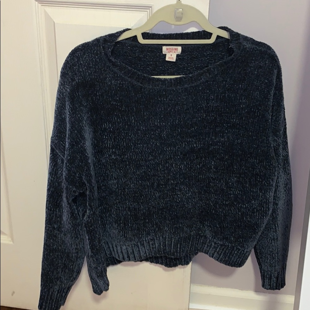 Soft/velvet scoop neck sweater